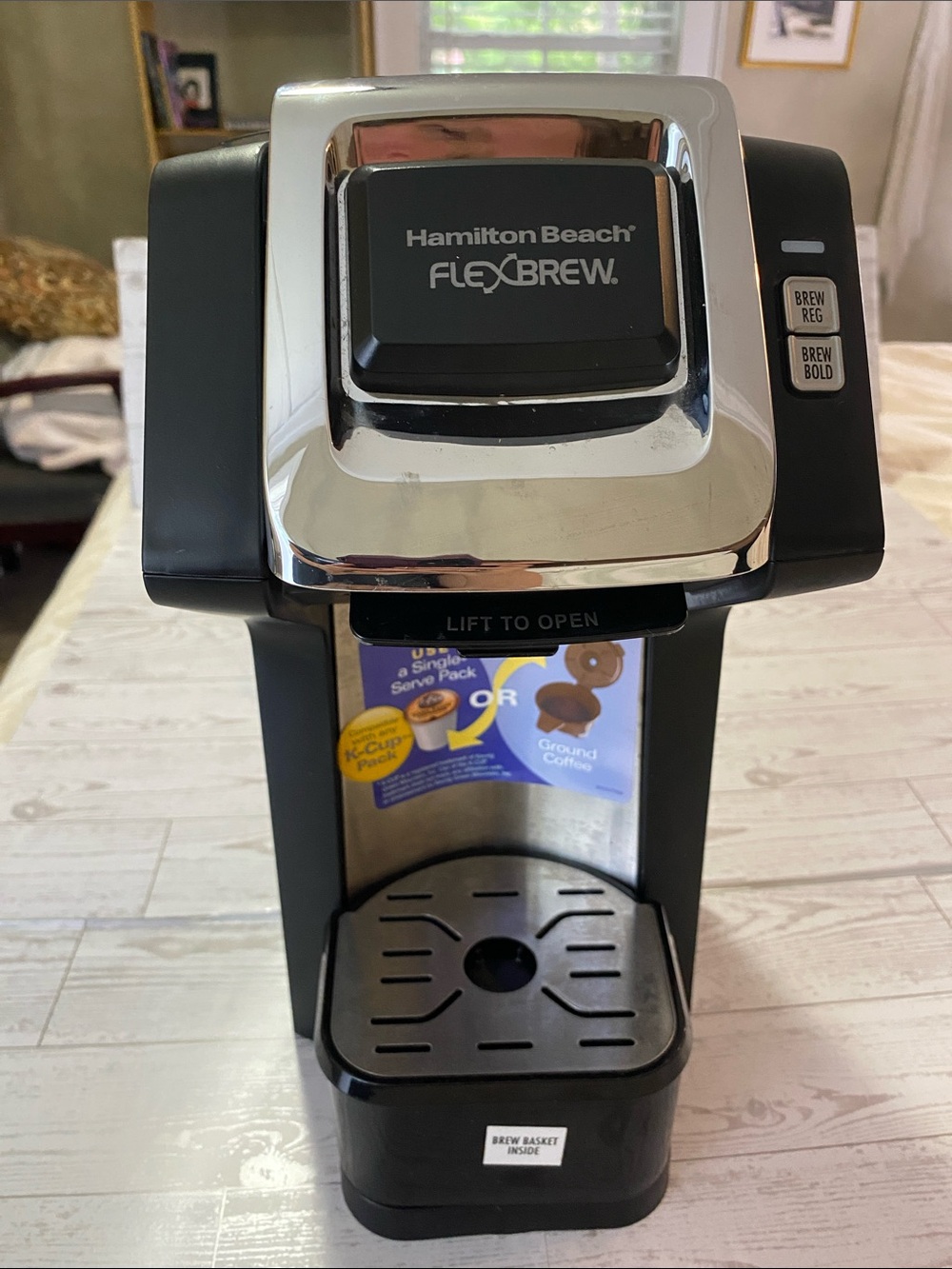 Hamilton Beach FlexBrew Single-Serve Coffee Maker - Black & Silver Finish
